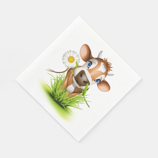 Daisy De Koe Luncheon Papieren servetten (Hoek)