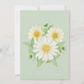 Daisy de nacht voor de repetitie van de avondmaalt kaart (Achterkant)