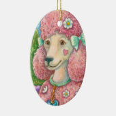 DAISY De Roze Poedel VAKANTIE ORNAMENT (Rechts)