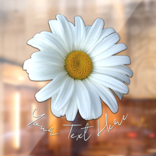 Daisy Decal Personalized Wild Daisy Window Cling (Vel 2)