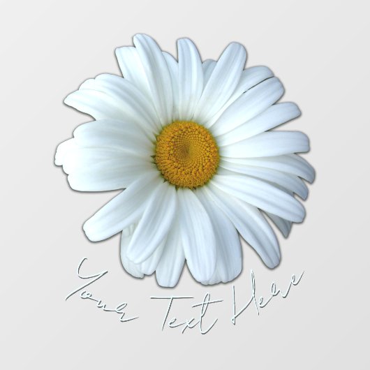 Daisy Decal Personalized Wild Daisy Window Cling (Vel)