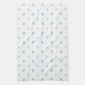 Daisy Delight Blue Theedoek (Verticaal)