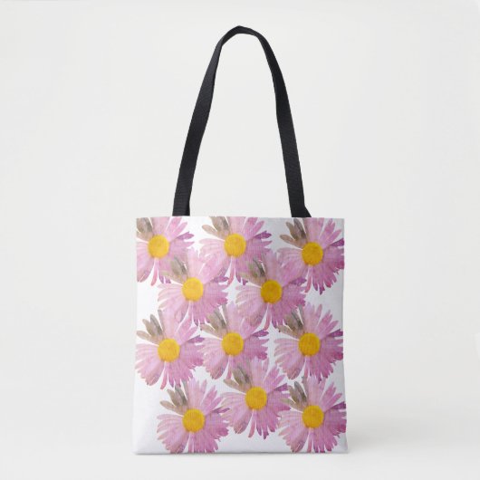 Daisy Delight Canvas tas – All-Over Print (Voorkant)