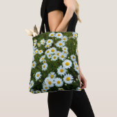 Daisy Delight Gedrukte Canvas tas (Dichtbij)