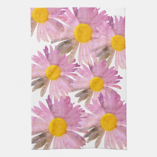 Daisy Delight Keuken Handdoek Stropdas-Dye Geïnspi (Verticaal)
