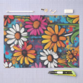 Daisy Delight Pop Art Blossoms decoupage papier (Craft)