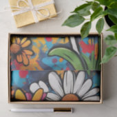 Daisy Delight Pop Art Blossoms decoupage papier (Geschenk)