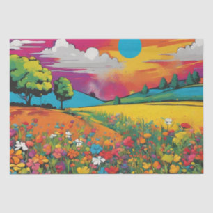 Daisy Delight Pop Art Blossoms decoupage papier