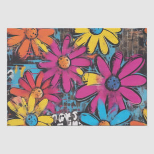 Daisy Delight Pop Art Blossoms decoupage papier