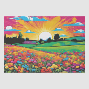 Daisy Delight Pop Art Blossoms decoupage papier