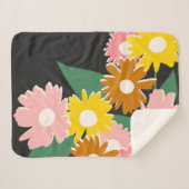 Daisy Delight Sherpa Deken (Voorkant (horizontaal))
