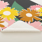 Daisy Delight Sherpa Deken (3/4)