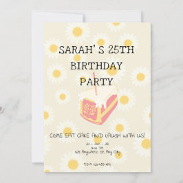 Daisy Delight Verjaardag uitnodiging