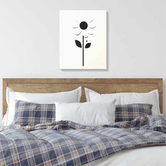 Daisy Design Canvas Afdruk (Insitu (Slaapkamer))
