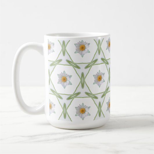 Daisy Design - Geometric Daisy Design Cup Koffiemok (Links)