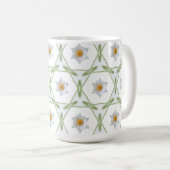 Daisy Design - Geometrisch Daisy Design Kopje Koffiemok (Voorkant rechts)