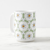 Daisy Design - Geometrisch Daisy Design Kopje Koffiemok (Voorkant links)