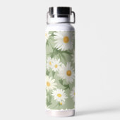 Daisy Design op groen Waterfles (Achterkant)