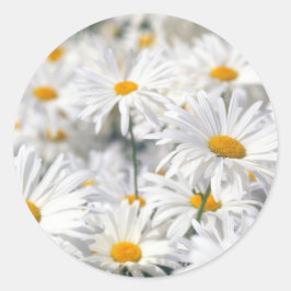 Daisy Design Ronde Sticker