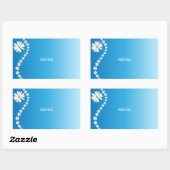 Daisy Design Sjabloon Rechthoekige Sticker (Vel)