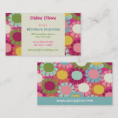 Daisy Dissy - Roze - Visitekaartje (Voorkant / Achterkant)