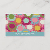 Daisy Dissy - Roze - Visitekaartje (Achterkant)