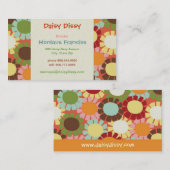 Daisy Dissy - Sinaasappel - Visitekaartje (Voorkant / Achterkant)