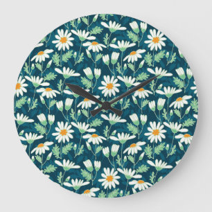Daisy Ditsy Kamille Romantische Print Grote Klok