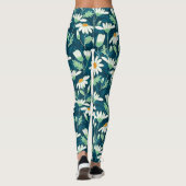 Daisy Ditsy Kamille Romantische Print Leggings (Achterkant)
