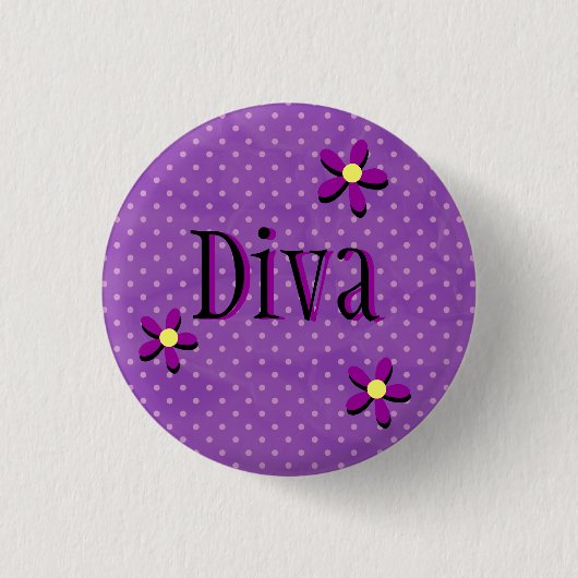Daisy Diva Button (Voorkant)