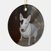 Daisy Dog kerstversiering Keramisch Ornament (Links)