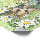 Daisy Dogs Yorkie Puppies Poster Print (Hoek)