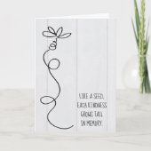 daisy dole op wood bedankt kaart (Voorkant)