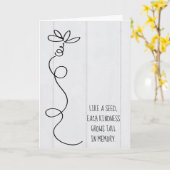 daisy dole op wood bedankt kaart (Gele Bloem)