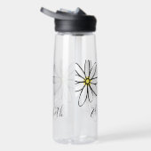 Daisy Doodle Flower Personalized Monogram Waterfles (Rechts)