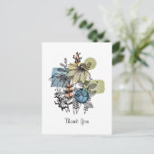 Daisy Doodle in inkt en Waterverf Briefkaart (Staand voorkant)