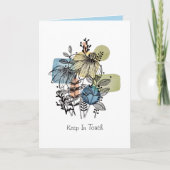 Daisy Doodle in inkt en Waterverf Kaart (Voorkant)