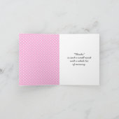 Daisy Doodle op Polka Dots Bedankkaart (Binnen)