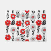 Daisy doodles in rood en zwart deurmat (Voorkant)