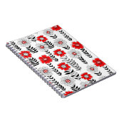 Daisy doodles in rood en zwart notitieboek (Rechterzijde)