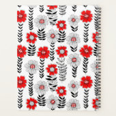 Daisy doodles in rood en zwart planner (Achterkant)