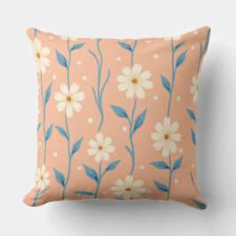 Daisy Dot Vineland Peach Pillow Kussen