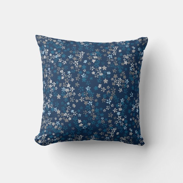 Daisy Dot Vintage Psychedelic Floral Kussen (Voorkant)