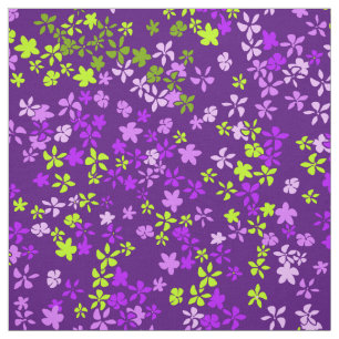 Daisy Dot Vintage Psychedelic Floral Stof