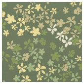 Daisy Dot Vintage Psychedelic Floral Stof (Close Up)