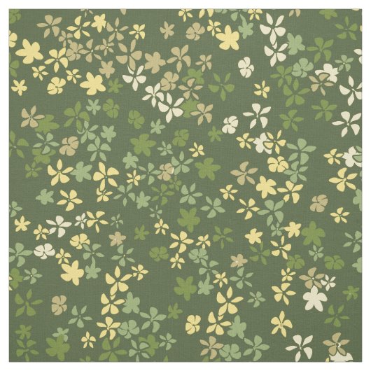 Daisy Dot Vintage Psychedelic Floral Stof (Swatch)