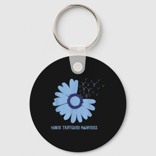 Daisy Draag in januari Blue Human Trafficking Awar Sleutelhanger (Voorkant)