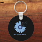 Daisy Draag in januari Blue Human Trafficking Awar Sleutelhanger (Voorkant)