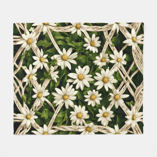 Daisy Dream Fleece Bliss Deken (Voorkant (Horizontaal))