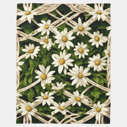 Daisy Dream Fleece Deken - Groot (Voorkant)